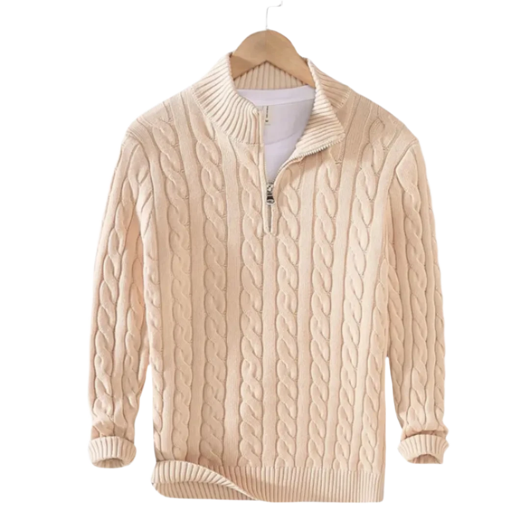 LONDON HALF ZIP SWATER