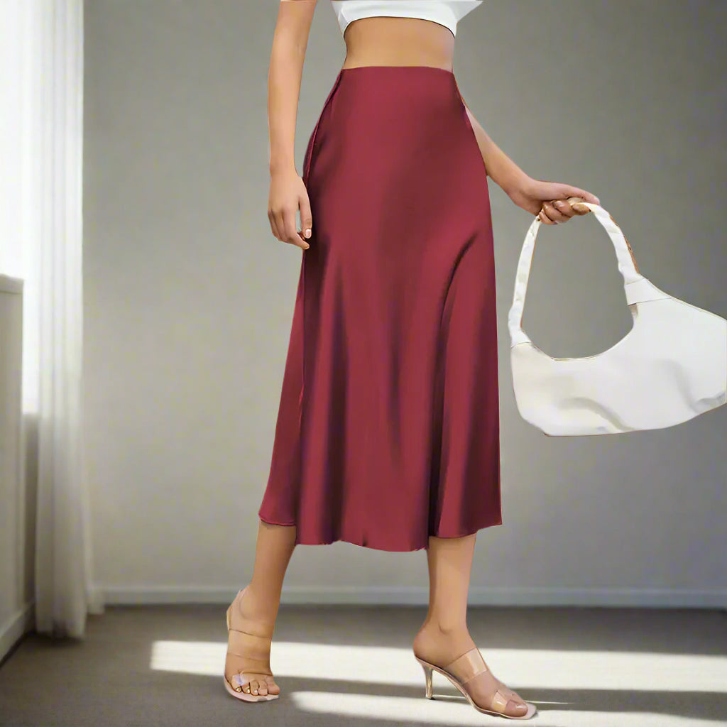 ELEGANT SATIN SKIRT