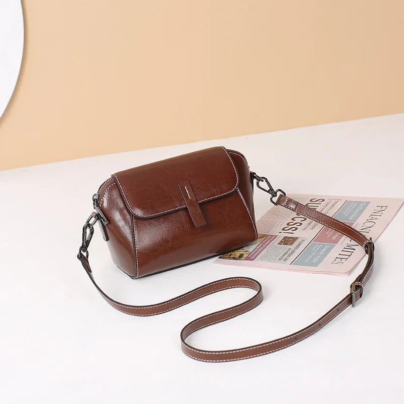 LUXURY LEATHER CROSS BODY BAG
