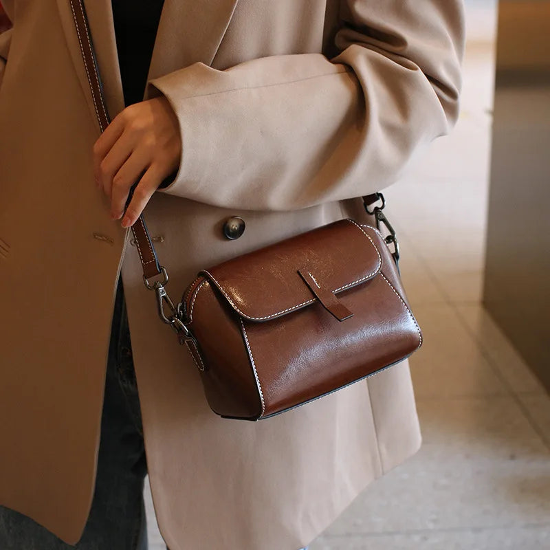LUXURY LEATHER CROSS BODY BAG