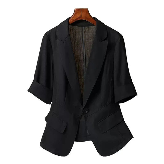 LEISURE THIN STYLE SHORT SLEEVED BLAZER