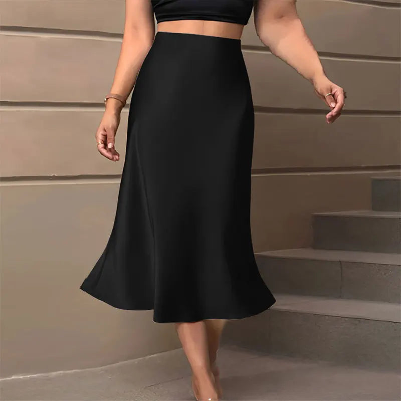 ELEGANT SATIN SKIRT