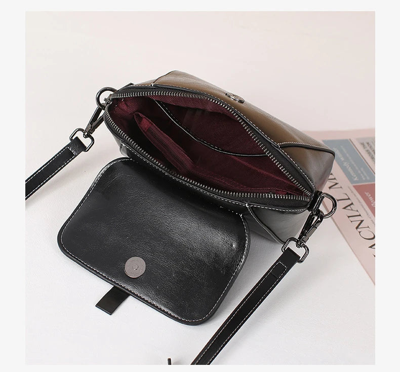 LUXURY LEATHER CROSS BODY BAG