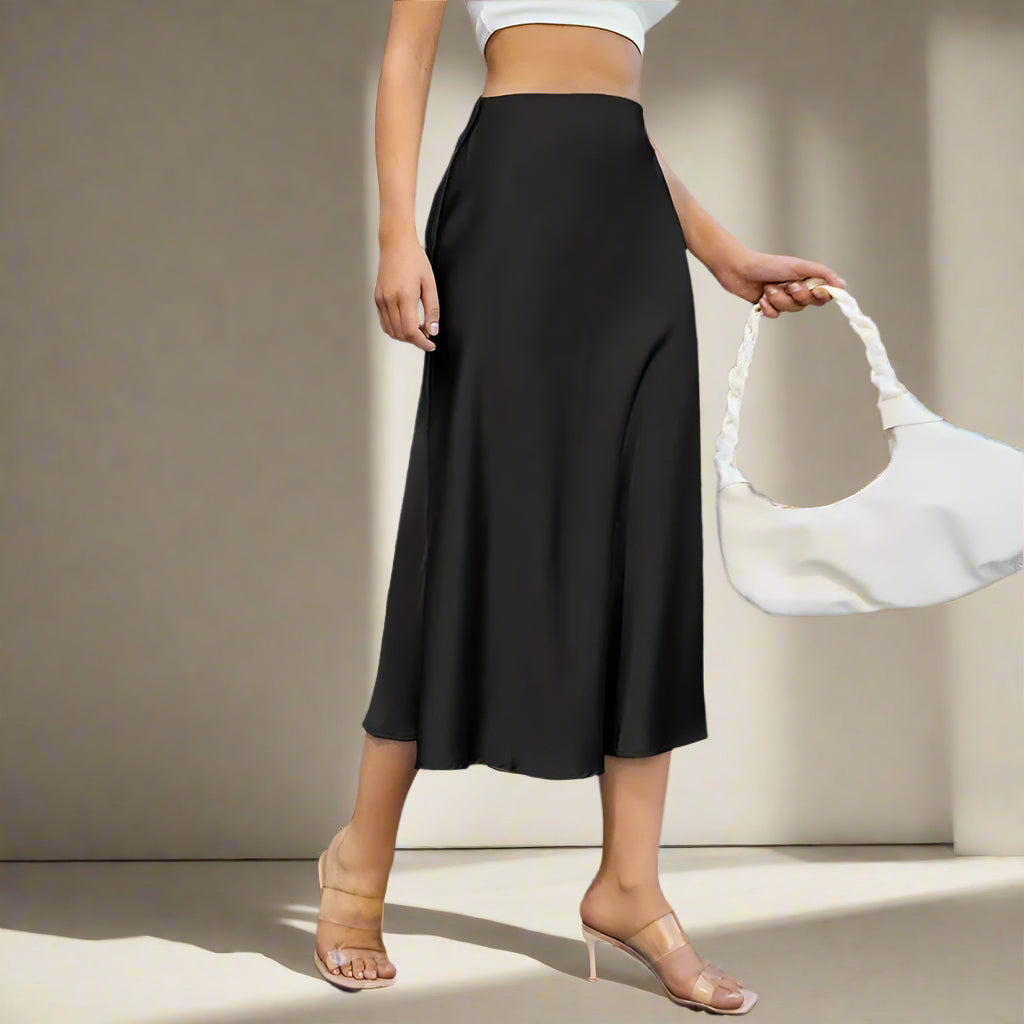 ELEGANT SATIN SKIRT