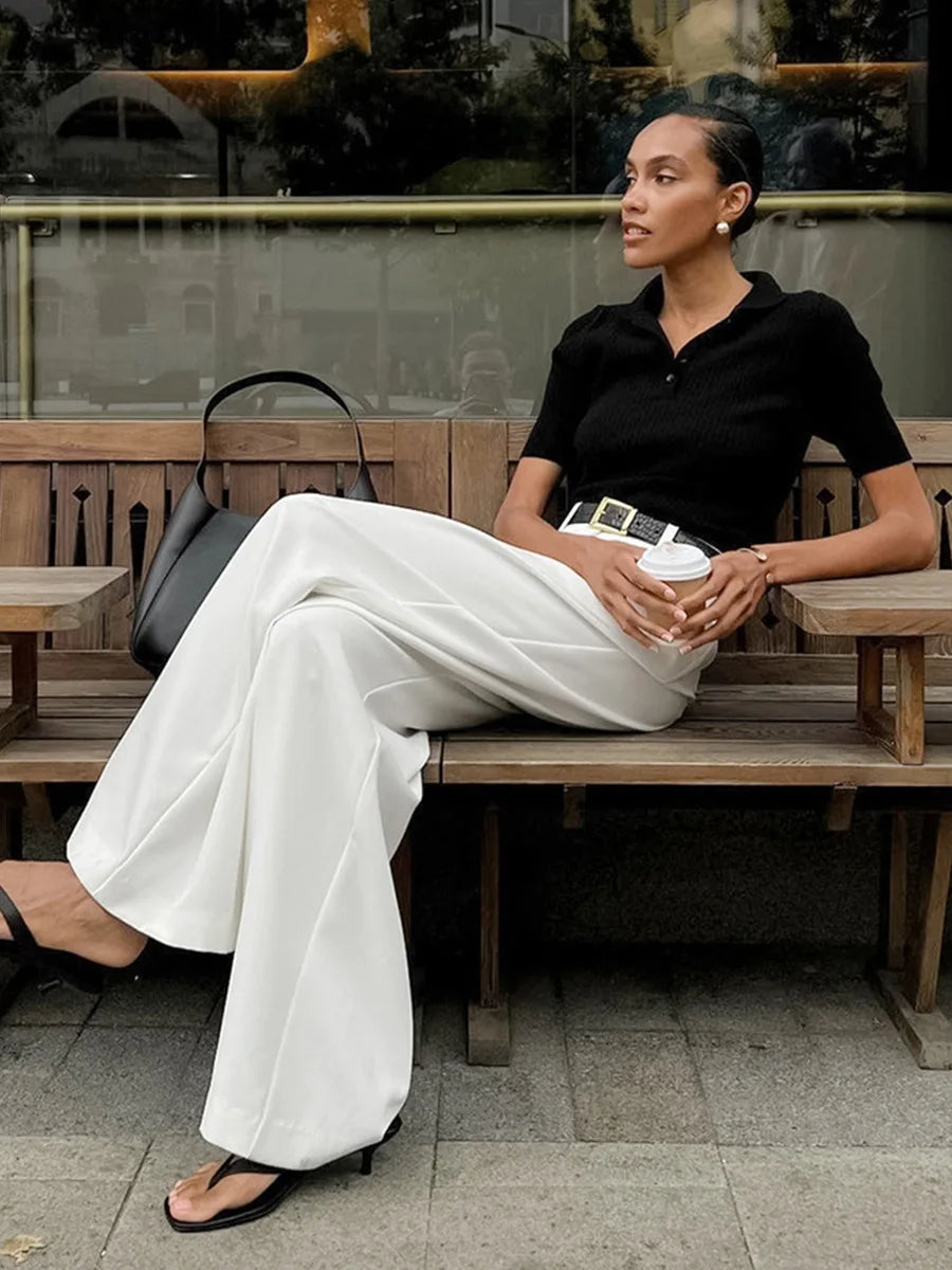 CHELSEA WHITE LOOSE PANTS