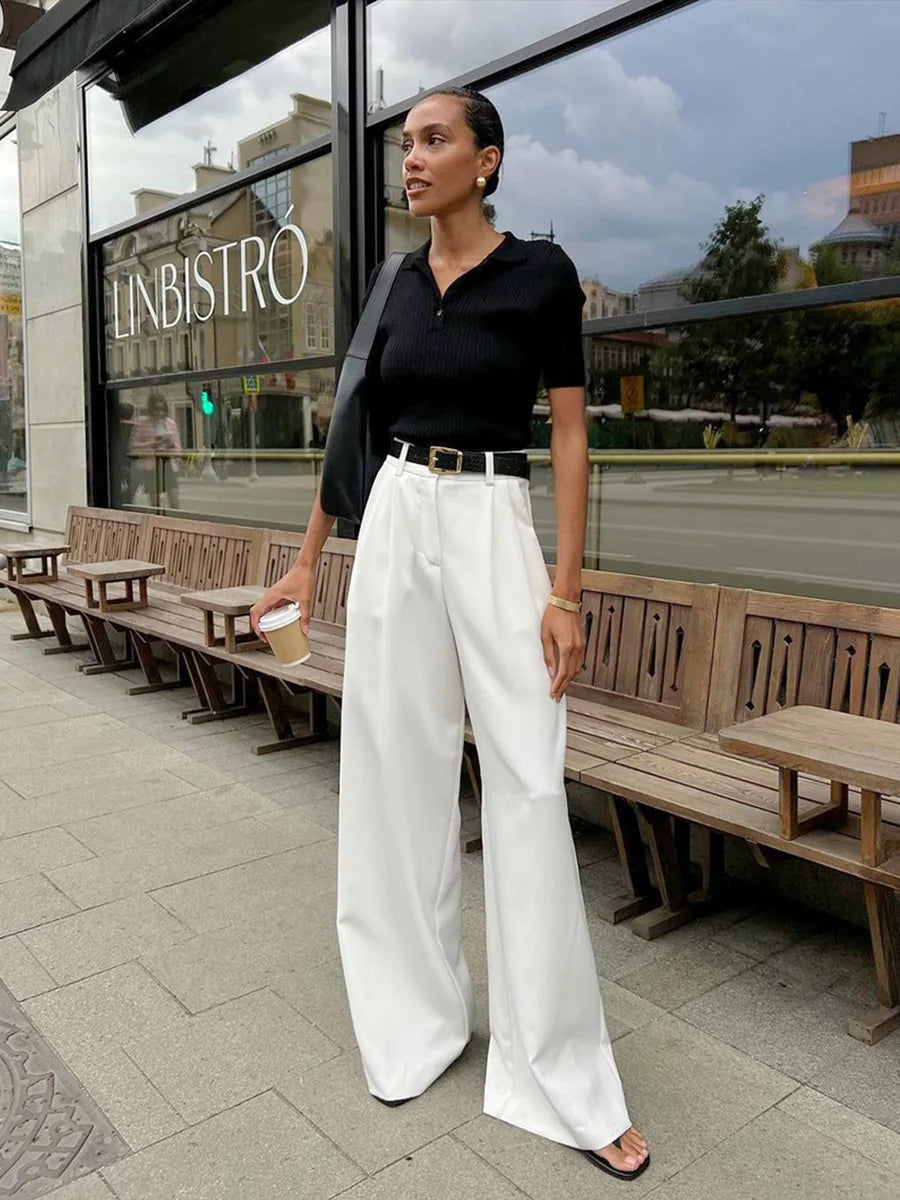 CHELSEA WHITE LOOSE PANTS