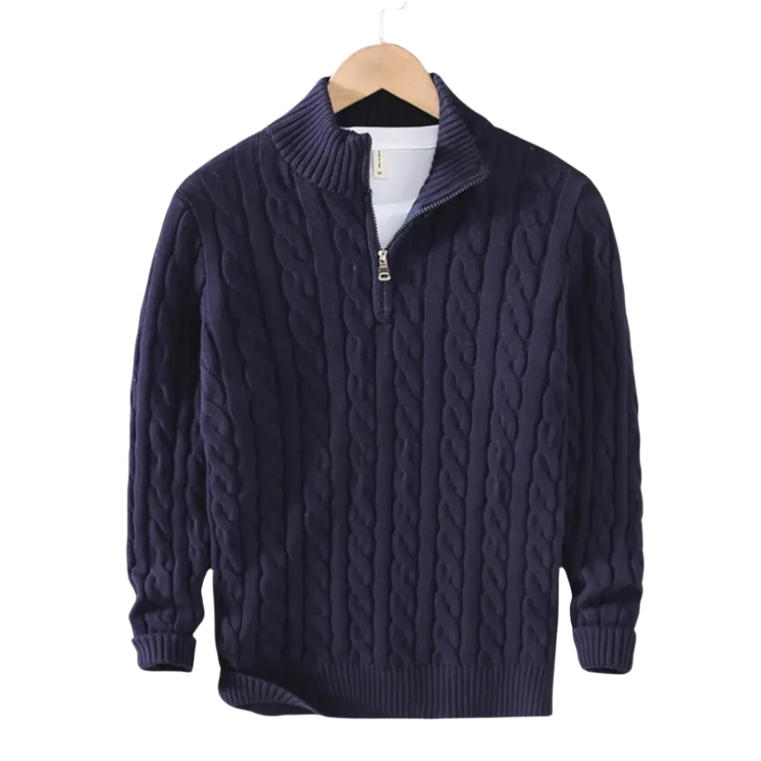 LONDON HALF ZIP SWATER