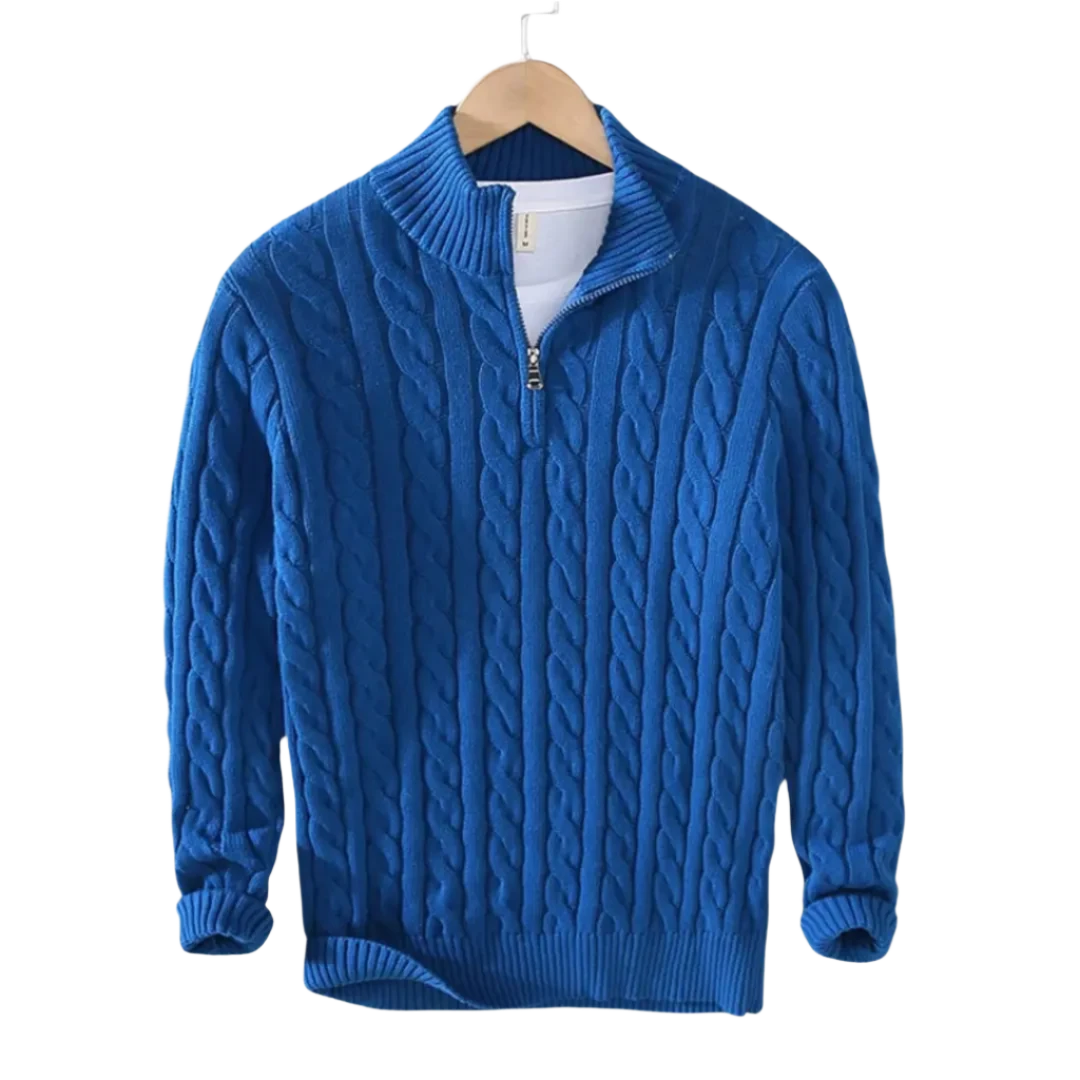 LONDON HALF ZIP SWATER